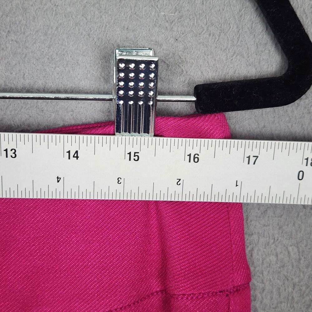 Bob Mackie Pants Womens Large Pink Stretch Jersey Wide Leg Capri Pull On Casual - Picture 3 of 15